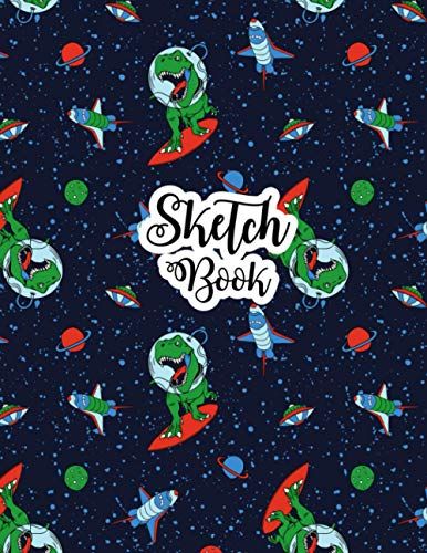 Sketchbook: Dinosaur Sketch Book For Kids | Blank Paper For Drawing - 110 Pages ( 8.5"X11" )