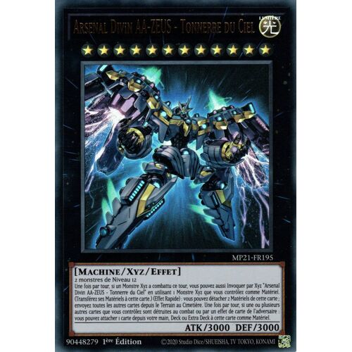 Yu Gi Oh ! Arsenal Divin Aa-Zeus - Tonnerre Du Ciel ( Mp21-Fr195 ) Ultra Rare En Français