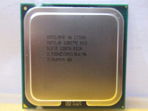 Processeur CPU Intel Core 2 Duo E7500 2.93Ghz 3Mo 1066Mhz Socket LGA775 SLGTE