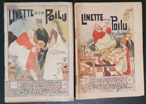 Linette Et Son Poilu - Collection Printemps N° 3 Et 4 - Complet En 2 Volumes