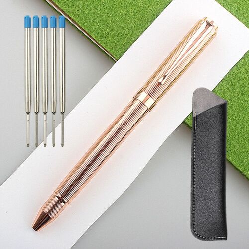 Stylos À Bille À Pointe Moyenne, Accessoires De Luxe De Qualité, 854 En Métal, Fournitures De Bureau De Couleur Pour Étudiants