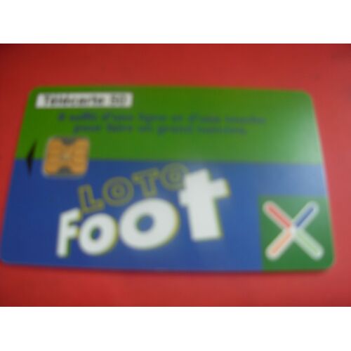 Carte Téléphonique Loto Foot