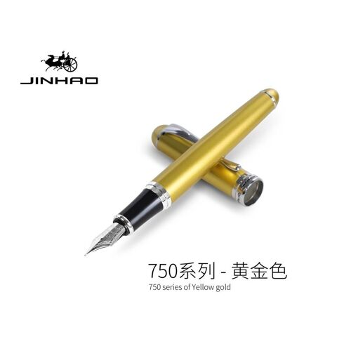 Stylo À Encre X750 Classique 0.5mm En Métal, Stylo À Plume En Acier, Couleur Argent, Idée Cadeau, Fournitures Scolaires Et De Bureau,