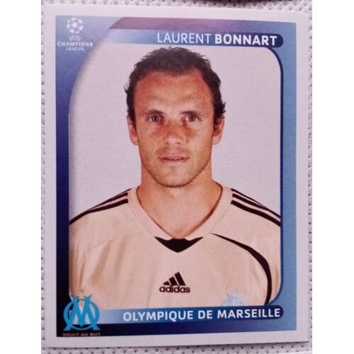 Uefa Champions League 2008 / 2009 - Marseille N°368 Laurent Bonnart - Foot, Autocollant, Sticker, Image, Vignette Panini