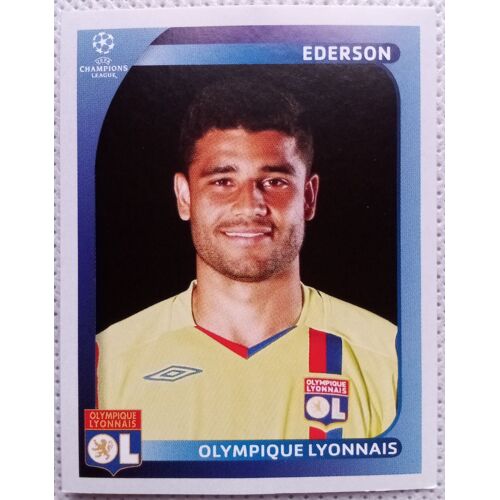 Uefa Champions League 2008 / 2009 - Lyon N°361 Ederson - Foot, Autocollant, Sticker, Image, Vignette Panini