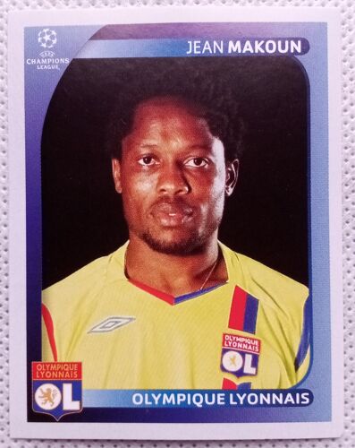 Uefa Champions League 2008 / 2009 - Lyon N°357 Jean Makoun - Foot, Autocollant, Sticker, Image, Vignette Panini