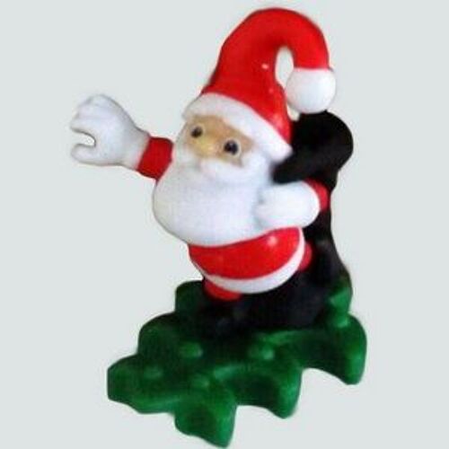 Figurine "Kinder" (2023) - Figurine De Noël / N° 6 - Père Noël Sur Sapin ( Vt245 / Vt-245 ) Avec Bpz