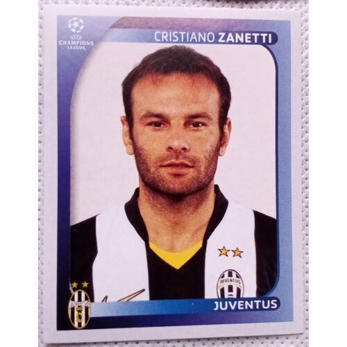 Uefa Champions League 2008 / 2009 - Juventus Turin N°324 Cristiano Zanetti - Foot, Autocollant, Sticker, Image, Vignette Panini