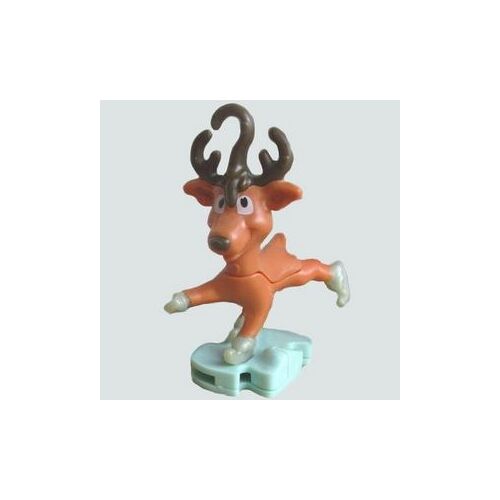 Figurine "Kinder" (2023) - Figurine De Noël / N° 4 - Le Renne Patineur ( Vt242 / Vt-242 ) Avec Bpz