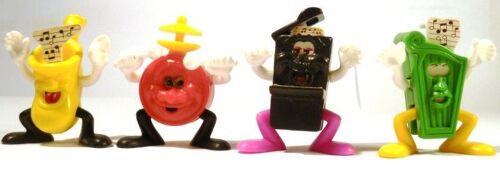 4 Figurines "Kinder" (1998) Les Instruments De Musique (K99n78, K99n79, K99n80, K99n81)