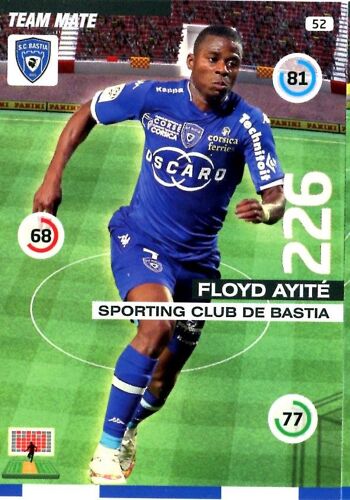 Carte Adrenalyn 2015 - 2016 - Floyd Ayité - Sporting Club Bastia - N° 52