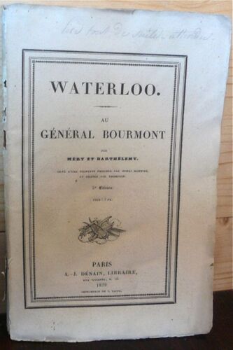 Waterloo Au Général Bourmont