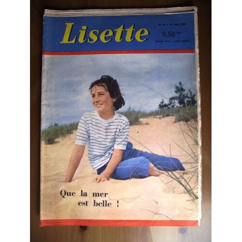 Lisette N°33.14 Août 1960.Que La Mer Est Belle 