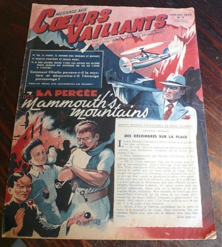 Coeurs Vaillants Messages Aux, Juillet 1945 N° 2