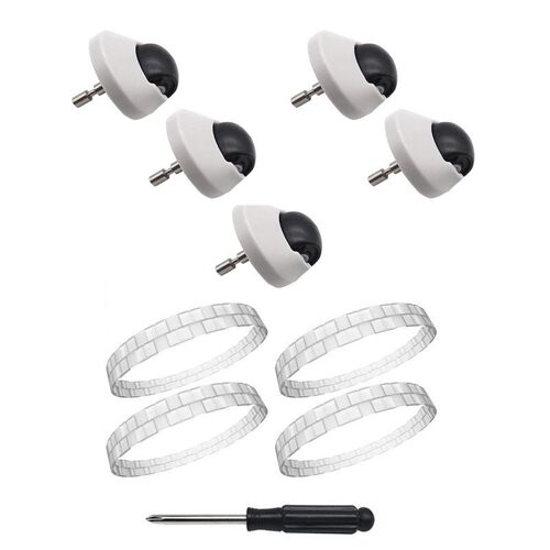 Ensemble De 2 Pi¿¿ces D'Aspirateur: 1 Kit D'Accessoires Anti Usure Pour La Peau Des Pneus Et 1 Jeu De Roulettes 9109-May13419