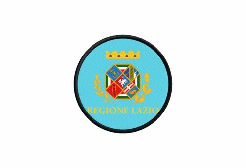 Patch Ecusson Drapeau Italie Lazio Imprime Thermocollant Rond Cocarde