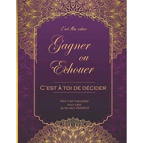 C'est À Toi De Décider , Cahier Violet Mandalas , 96 Pages À Grand Carreaux: Cahier Scolaire A4, Carnet De Luxe Chic Et Fantaisie, Pour Etudiants, Enseignants Ou Autre
