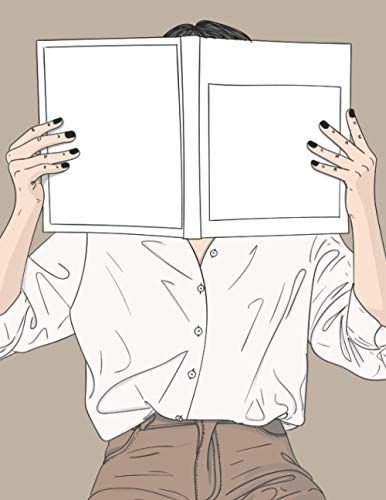 Notebook: College Ruled Paper Notebook | Minimalist Hand-Drawn Line Art Journal Gift | White 110 Pages (55 Sheets) | 8.5 X11 Inches | Soft Cover