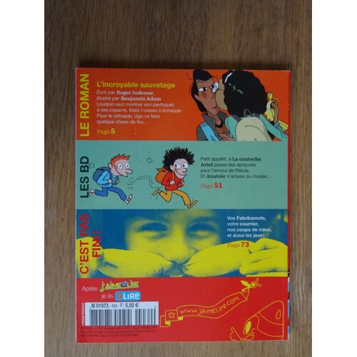 J'aime Lire N°434 De 2013 : L'incroyable Sauvetage