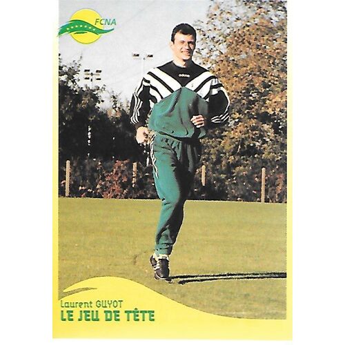 Carte Panini N°84a - Laurent Guyot Le Jeu De Tête 1 - Fcna Cards 1996