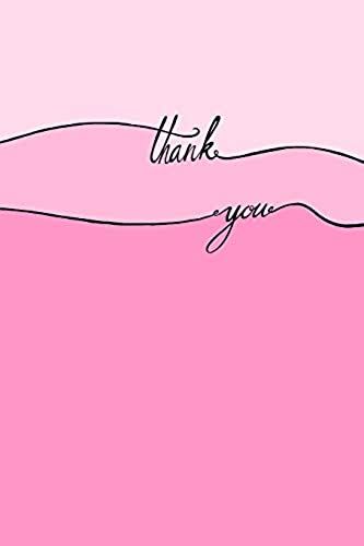 Thank You: Beautiful Thank You Notebook, Pink Diary, Soft Cover With 100 Checkered Pages, 6x9 Dina5 Love, Live, Life