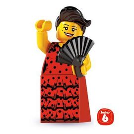LEGO Figurines à Collectionner: Danseuse De Flamenco Mini-Figurine (Série 6)