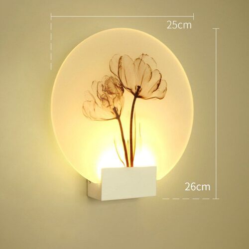 Blanc doux (2700-3500K) Large 3 Applique murale moderne à LED en acrylique, luminaire décoratif d'intérieur Nipseyteko Nipseyteko