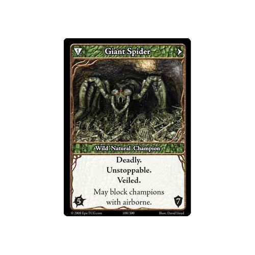 Epic Tcg : Giant Spider - N° 108 - Vo