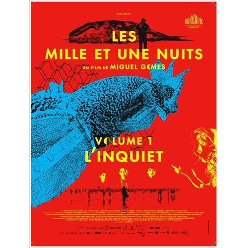 Les Mille Et Une Nuits - L'inquiet - Volume 1/Un -Véritable Affiche De Cinéma -Format 40x60 Cm - De Miguel Gomes Avec Crista Alfaiate, Adriano Luz, Rogerio Samora, Carloto Cotta - 2015