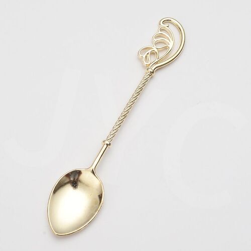 Petite Cuillère À Café Pour La Cuisine, Bar À Manger, Couverts, Mélange, Mélanger, Dessert, Cuillère À Café, Outil De Cuisine, Style Européen, Bronze Sculpté