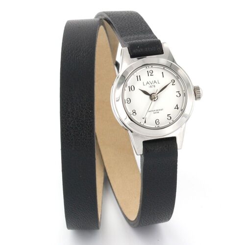 Jouailla - Montre Élégance Cuir - Noir