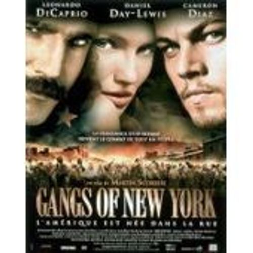 Gangs Of New York N Y - Martin Scorsese - Leonardo Dicaprio - Cameron Diaz - Liam Neeson - Daniel Day Lewis - Affiche De Cinéma Pliée 60x40 Cm