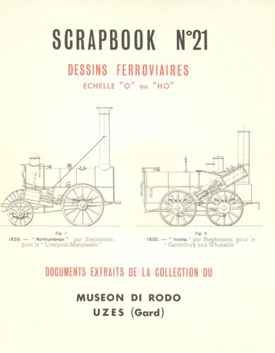 Scrapbook Dessins Ferroviaires "O" Ou "Ho" 21 