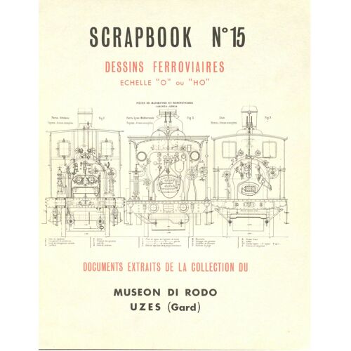 Scrapbook Dessins Ferroviaires "O" Ou "Ho" 15 