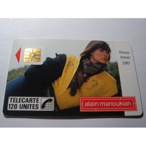 Carte Téléphone - Alain Manoukian - Bonne Année 1989 - 50 + 120 U - Le Lot De 2 Cartes 