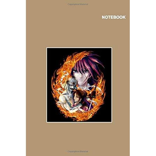 Rurouni Kenshin Wandering Samurai Shishio Makoto Notebook Cover: Lined Writing Sketchbook, 6" X 9", 110 Pages.