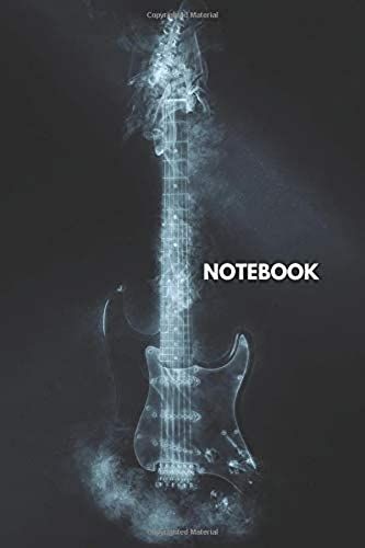 Notebook: Blank Lined Guitar (110 Pages, 6 X 9)