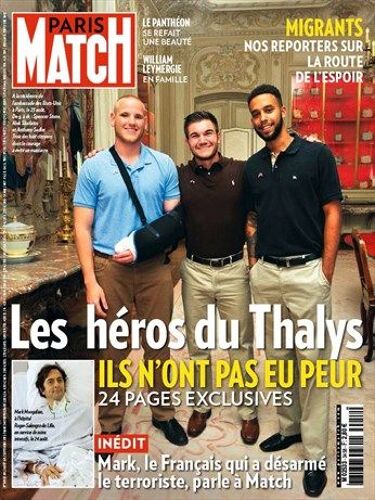 Paris Match N°3458 : Les Heros Du Thalys - Le Pantheon - William Leymergie