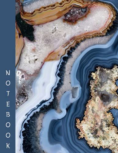 De Composition Notebook: Beautiful Journal | Crystal Stone Mineral | Amazing Picture | Workbook For Girls Boys Kids Teens Students For Home School ... | Soft Cover | 8,5x11 Inches - 120 Pages