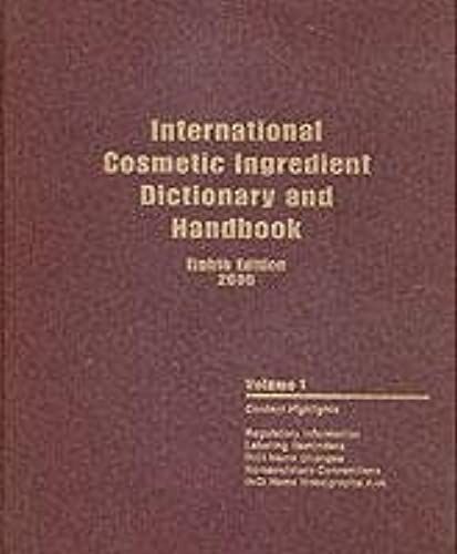 International Cosmetic Ingredient Dictionary & Handbook, 2000