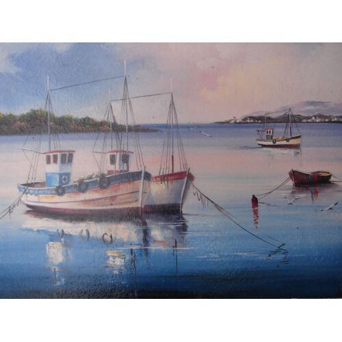 Acrylique Vernis Paysage Marin