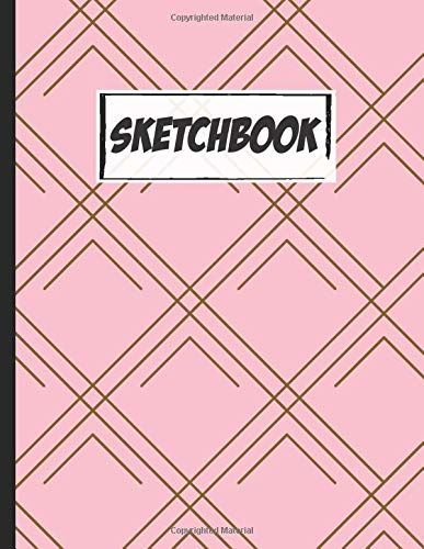 Sketchbook: Practice How To Draw Workbook, 8.5 X 11 Large Blank Pages For Sketching, Classroom Edition Sketchbook For Kids, Journal And Sketch Pad For Drawing - Cute Rose Geometric Pattern