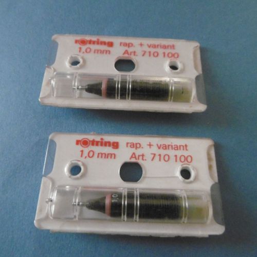 Lot De 2 Pointes De Rechange 1.00mm Pour Stylo Pointe Tubulaire Variant Rotring 710100