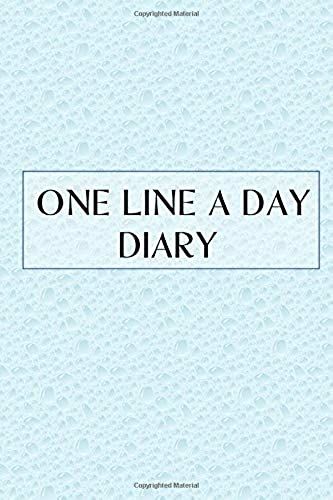 One Line A Day Diary: Five Year Memory Book | Undated Lined Diary | Mottled Shades Of Greenish Blue
