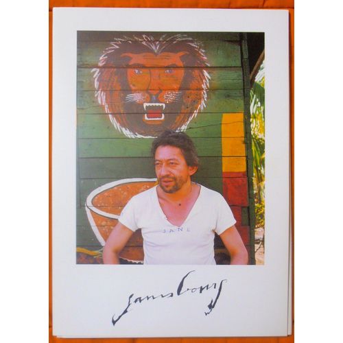 Serge Gainsbourg Porte Folio 6 Photos Cartonnees Format 30x21 Très Rare