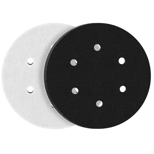 SUBZONAL-2 PièCes 150mm Tampon de Ponçage Souple - 6 trous - Interface mousse souple doux pour plateau de ponçage et polissage, Protection contre le bruit