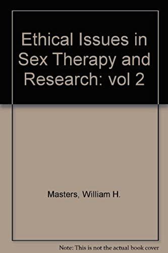 Ethical Issues In Sex Therapy And Research