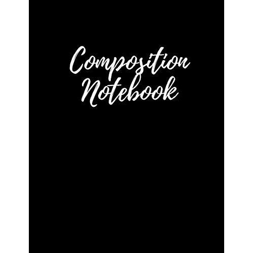 Composition Notebook: 8.5x11 Graph 5x5 Grid Paper Quad Ruled Notebook A4 200 Pages Luxurious Matte Black Minimalist Cover