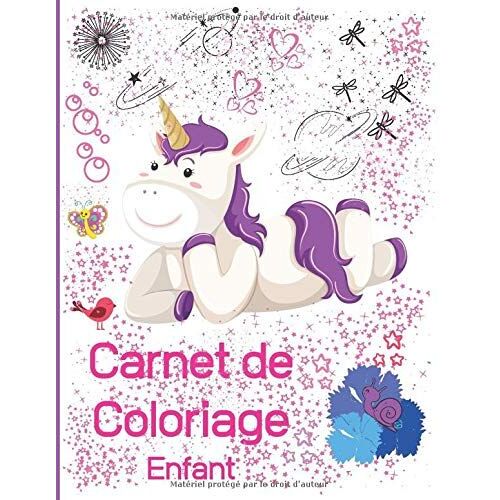 Carnet De Coloriage Enfant: Livre De Coloriage Enfant Tome 2 | 100 Pages De Cahier De Coloriage À Remplir Avec 50 Dessins À Colorier Et 50 Pages Blanches Pour Dessiner Librement | Format 8,5 X 11 Pouc