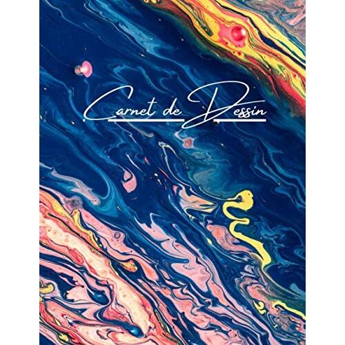 Carnet De Dessin: Cahier Pour Le Dessin, L'écriture, La Peinture, L'esquisse Ou Le Griffonnage, 110 Pages, 8,5 X 11